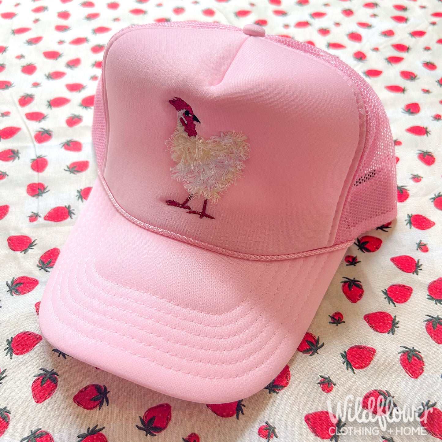 Pink Chicken Hat