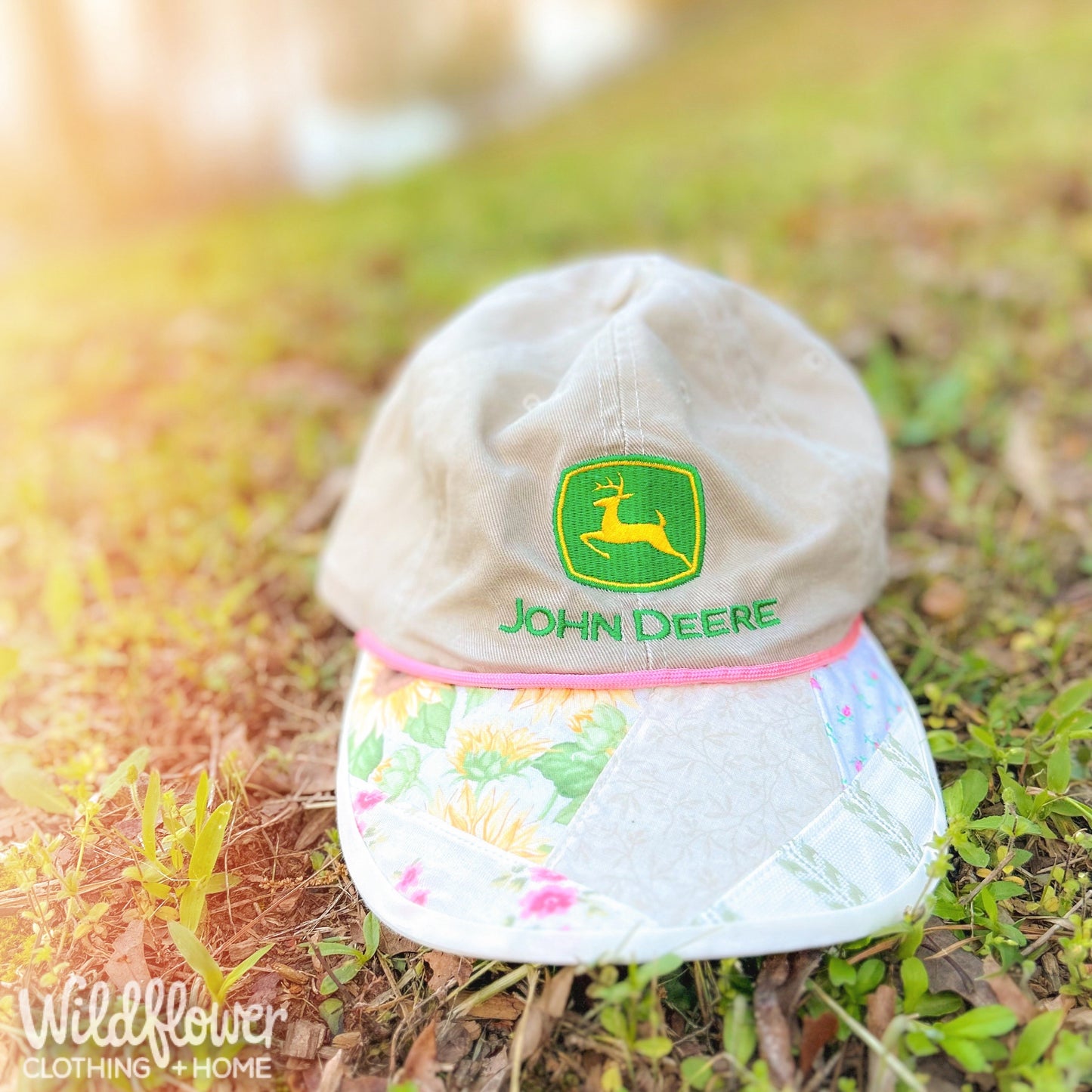 OOAK John Deere Quilted Bill Hat