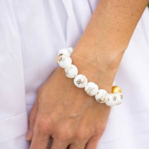Bulldog Beaded Bracelet