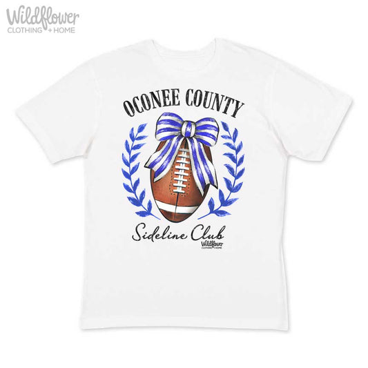 Oconee Football Bow Tee Toddler-Adult