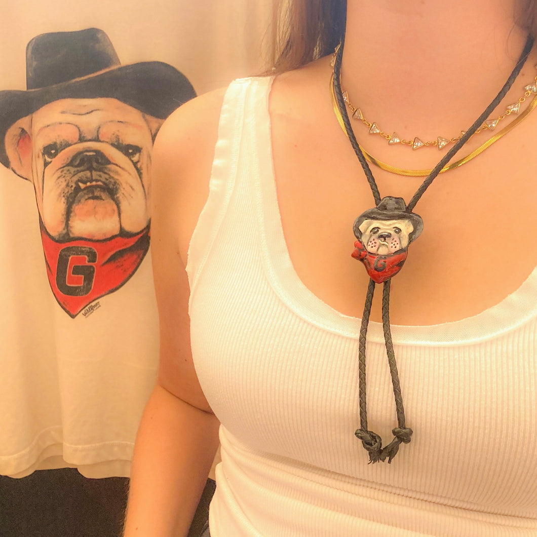Cowboy Bulldog Bolo