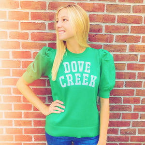 Dove Creek Puff Sleeve Sweater Top