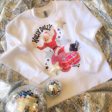 Holly Dolly Sequin Star Patch Crew