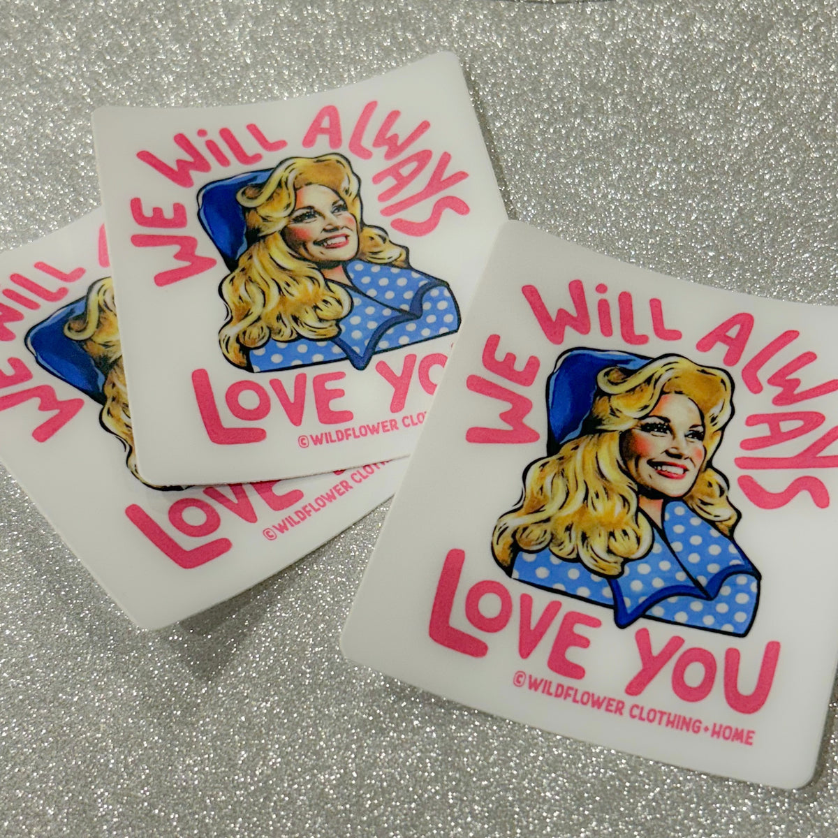 Love You Dolly Sticker