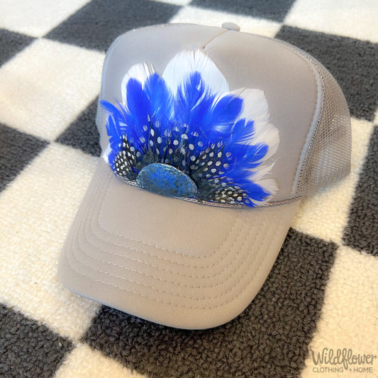 Feather Trucker Gray 1