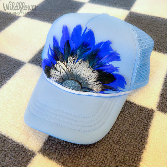 Feather Trucker Light Blue 1