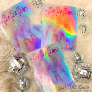 Triple Taylor Holographic Sticker