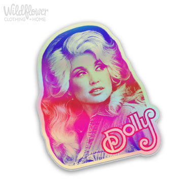 Dolly Ombré Holographic Sticker