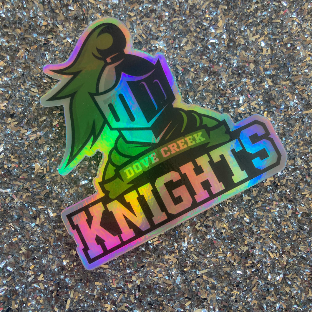 Dove Creek Knights Holographic Sticker
