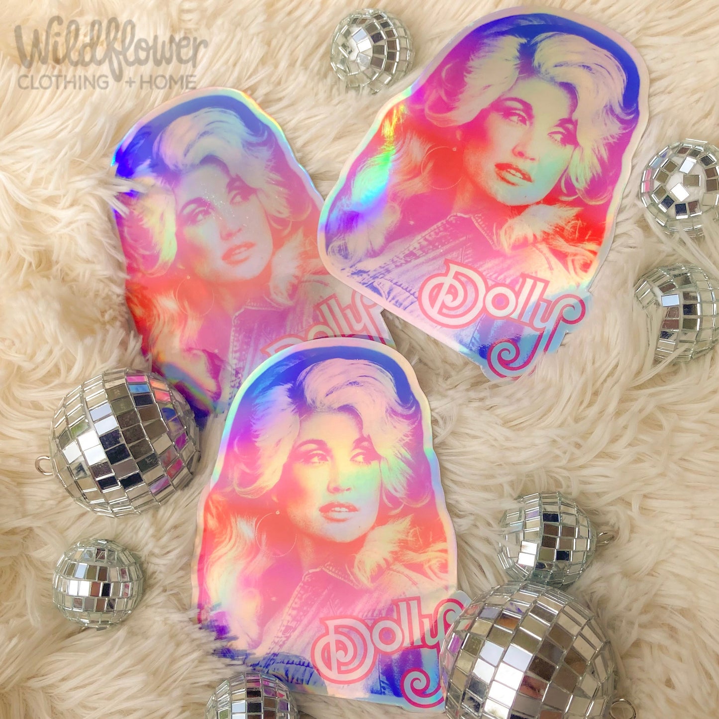 Dolly Ombré Holographic Sticker