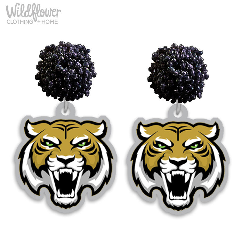 Commerce Tiger Statement Earrings