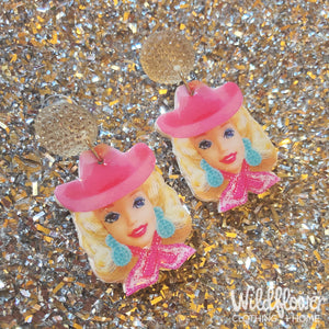 Barbie Cowgirl Statement Earrings