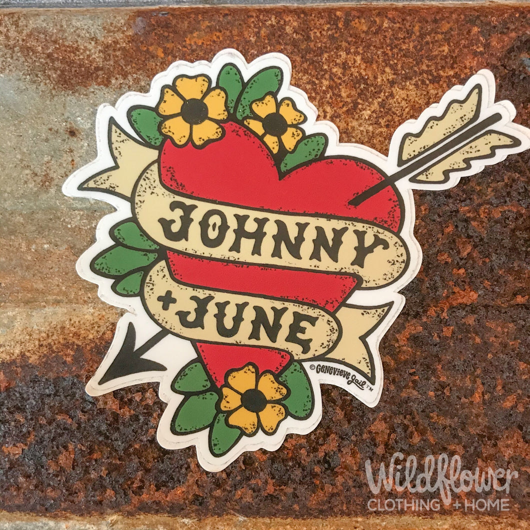 Johnny & June Sticker