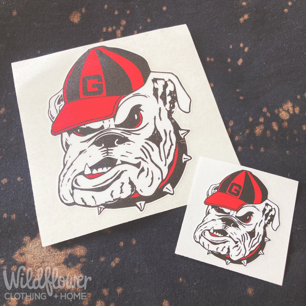 Georgia Bulldog Head Sticker