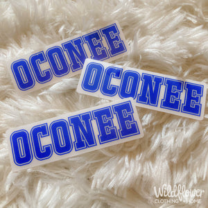 Clear Background OCONEE Sticker