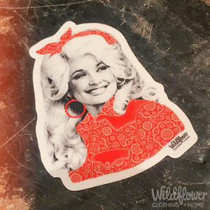 Dolly Parton Bandana Sticker
