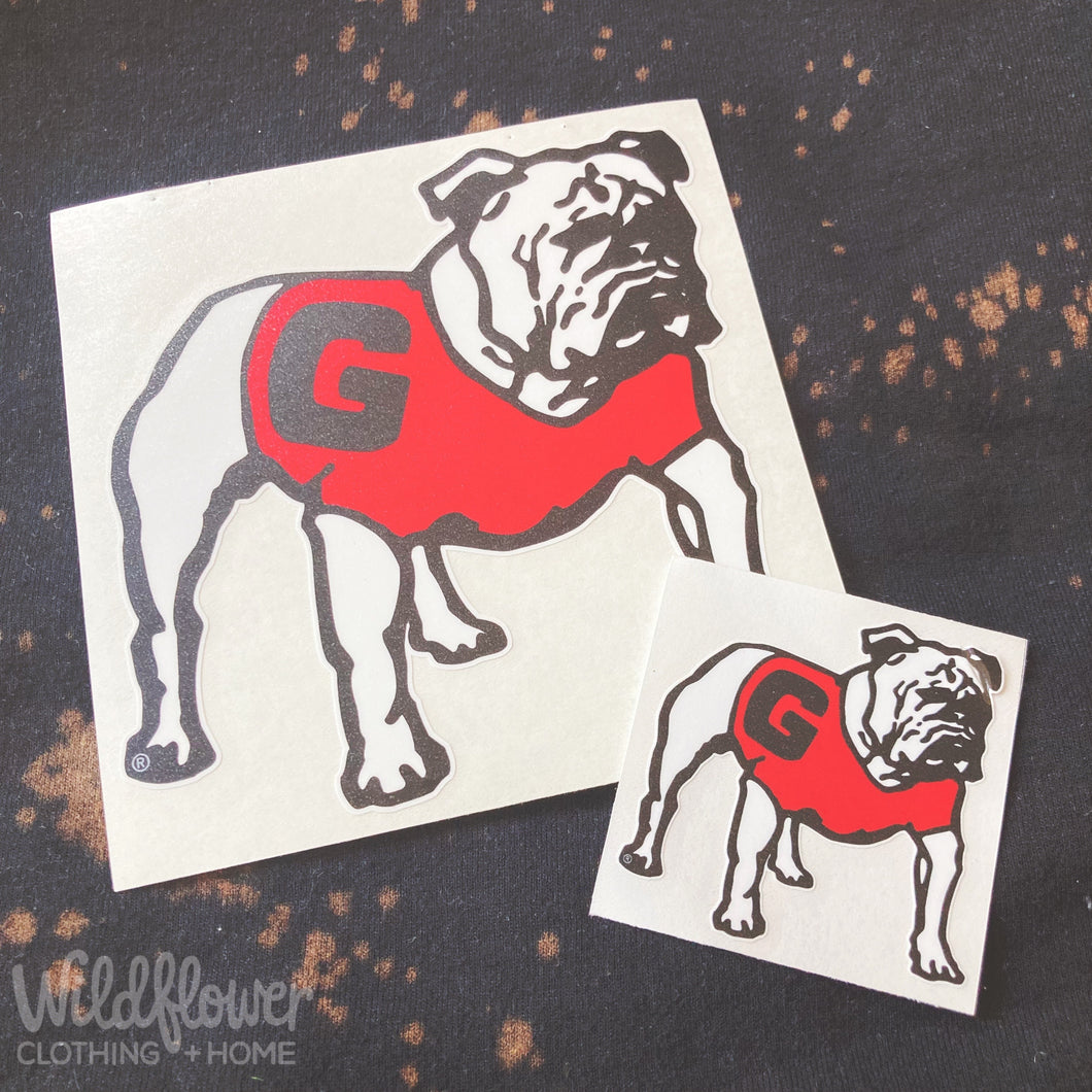 Georgia Standing Bulldog Sticker
