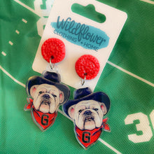 Load image into Gallery viewer, Cowboy Bulldog Earrings