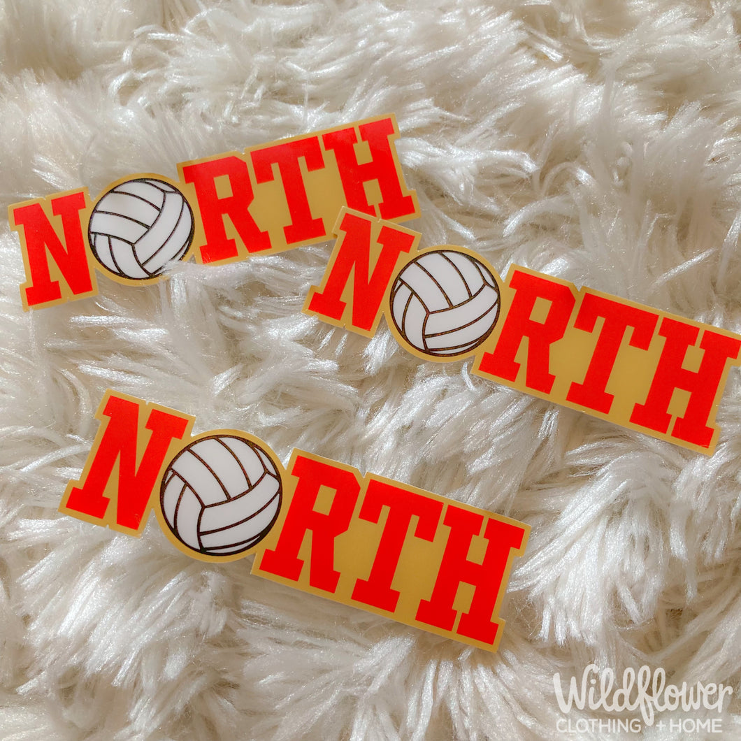 NORTH Volleyball Sticker