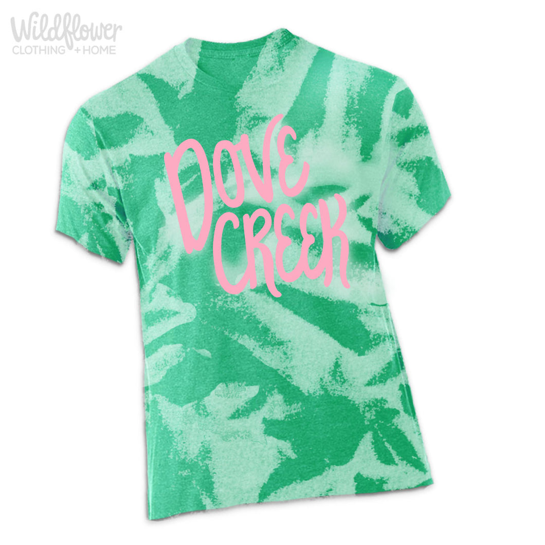 YOUTH Dove Creek Pink + Green Tee