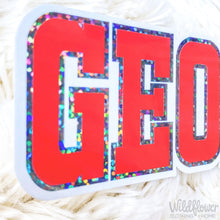 Load image into Gallery viewer, Glitter GEORGIA Sticker