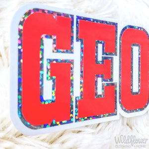 Glitter GEORGIA Sticker
